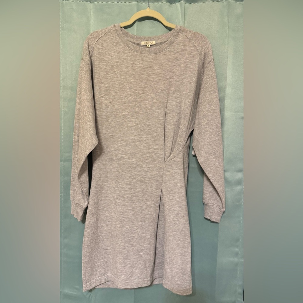 Z Supply Heather Grey Dune Sweatshirt Dress | NWT | Size M | $89 Retail